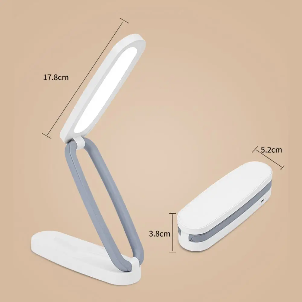 LED 책상 램프, 무단 조도 조절 접이식 테이블 램프, 3 색 온도, 눈 보호, 터치 컨트롤, 야간 램프, 독서등