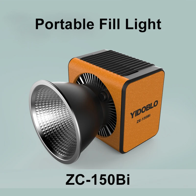 Yidoblo ZC-150Bi COB LED 조명, 사진 조명, 야외 사진 비디오 촬영, 휴대용 포켓 라이트, 150W