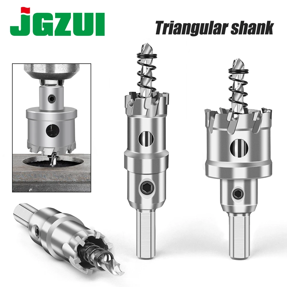 TCT ホールソー 超硬チップホールカッター チタンメッキパイロットドリルビット付き 金属ステンレススチール 鉄と木材のホールソー用 ホール ...