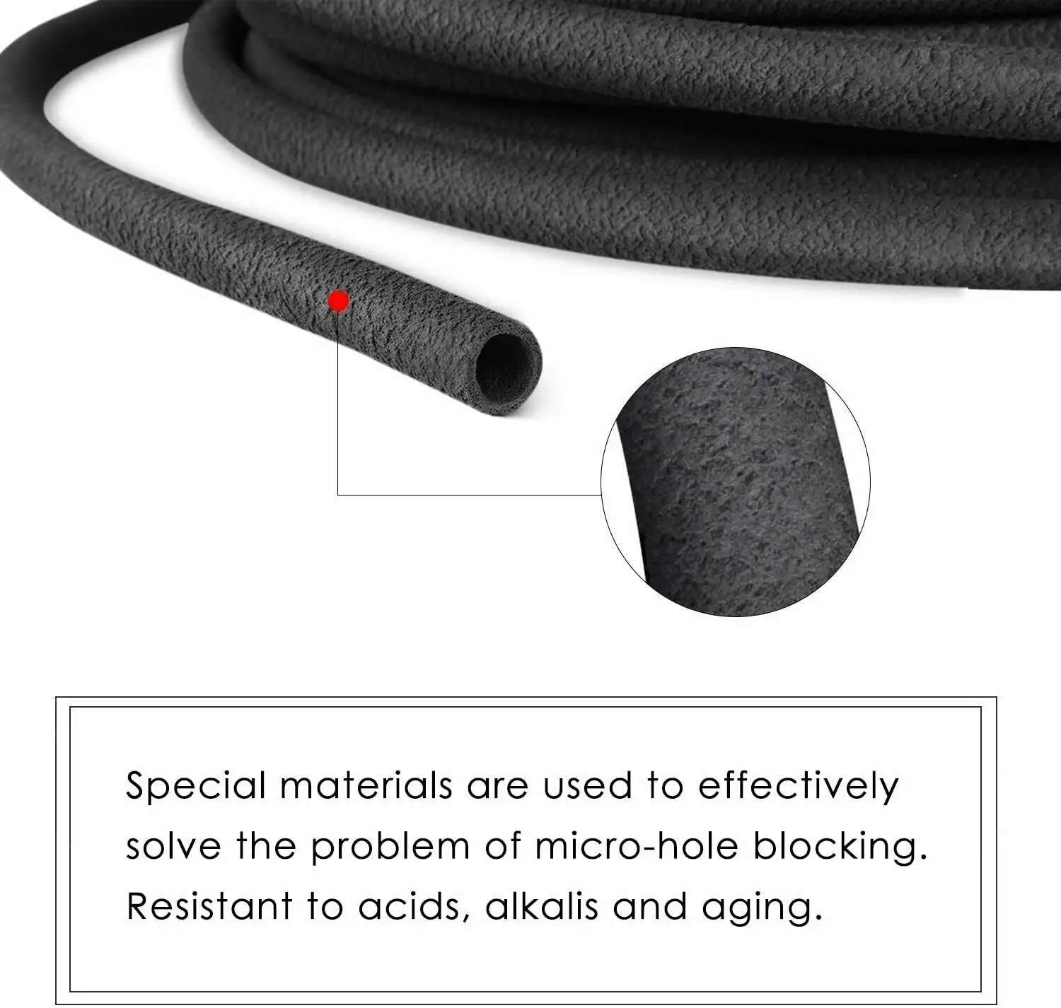 FIXKIT 50m Garden Irrigation Microporous Uniform Water Perforated Water Pipe Rubber PE Hose Buried Underground Irregular Seepage - Image 4