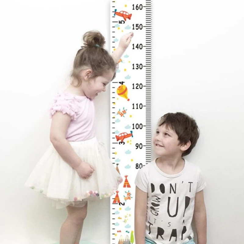 Portable Kids Height Measurement Chart Ruler Room Decor Wall Decor Stylish Height Meter Wood Frame Home Ornaments