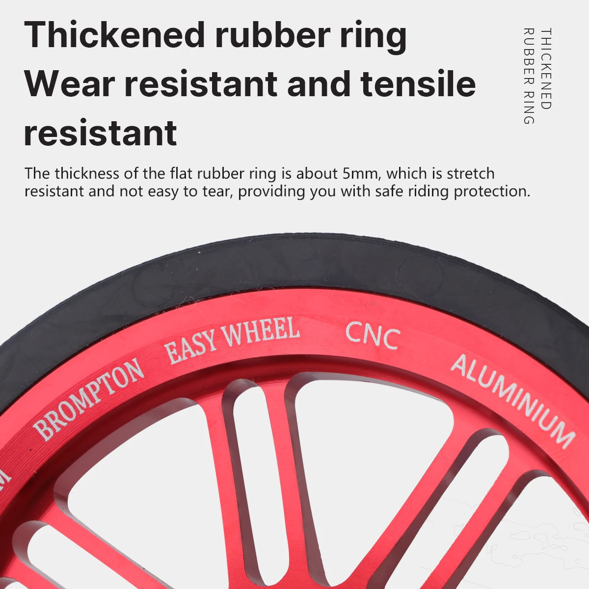 RECEVE 85MM Folding Bike Easywheel Bicycle Large Easy Wheel Aluminum Alloy Modified Sealed Bearing Pushing Wheels For Brompton