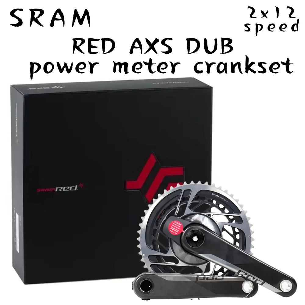 SRAMquarqredaxsdubpowermetercarboncrankset2x12speedoriginal
