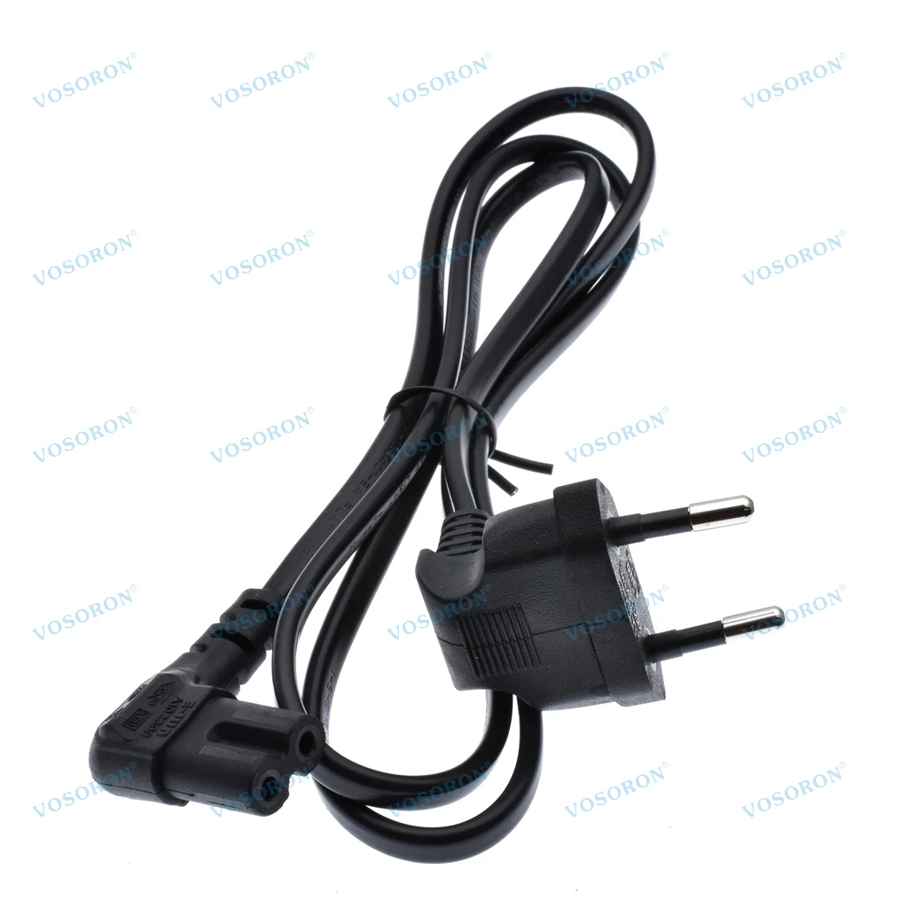 Right-Angle European Schuko to IEC C7 Power Cable