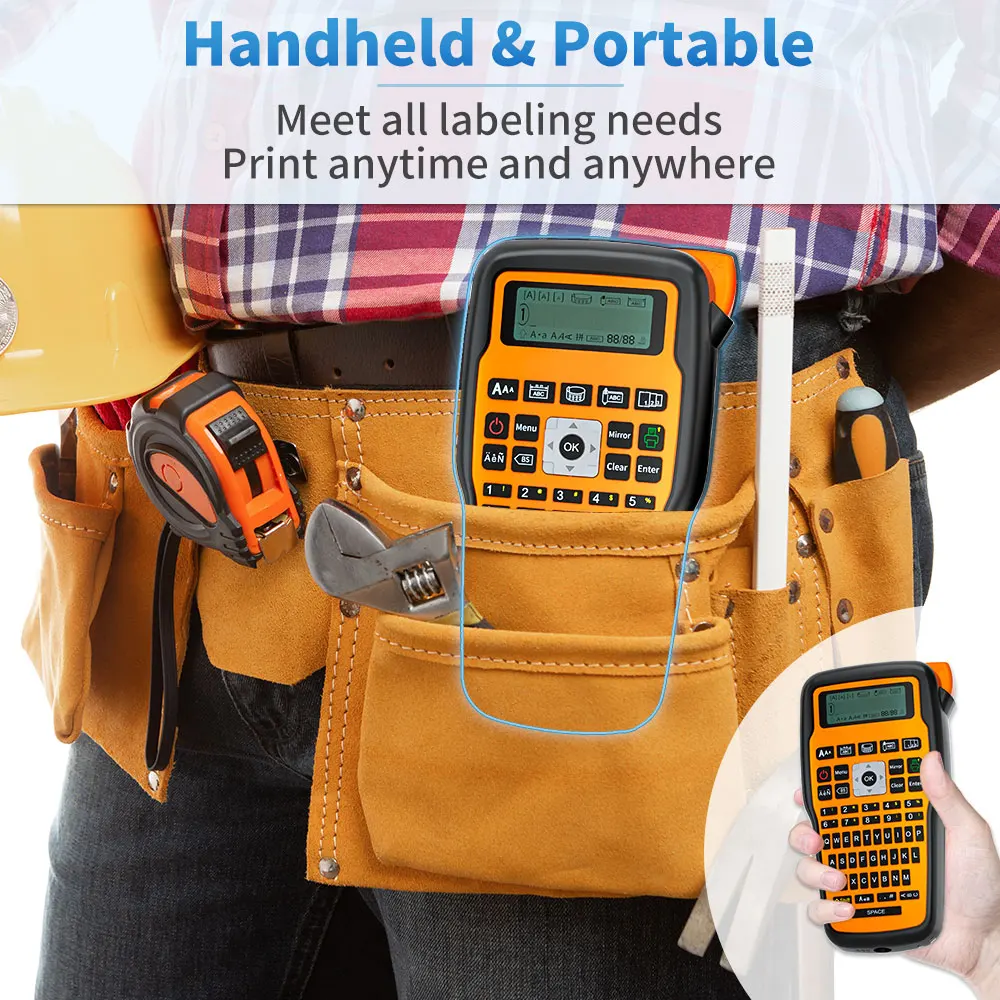 Cable Label Machine E1000pro Handheld Portátil Auto-adesivo para Cabo de Comunicação Engineering Project Labeling - Imagem 4