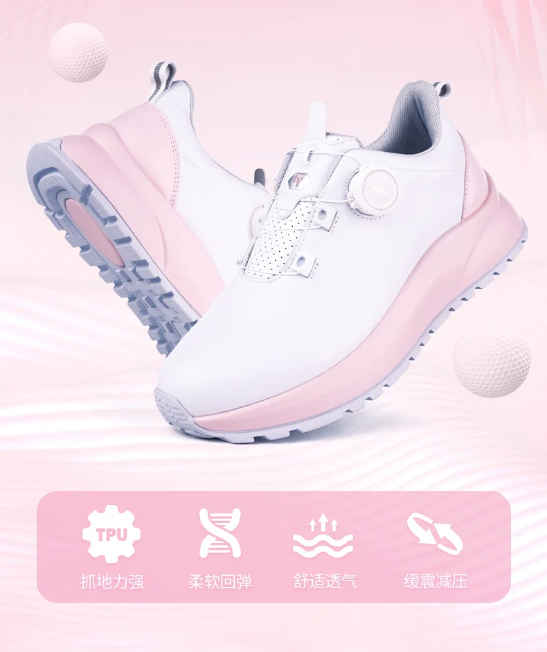 Description Picture 2 of itemTTYGJ Golf Shoes Women's Shoes Knob Cushioning Shoes Thick soled Height Boosting Shoes Autumn New Anti slip Sports Shoes