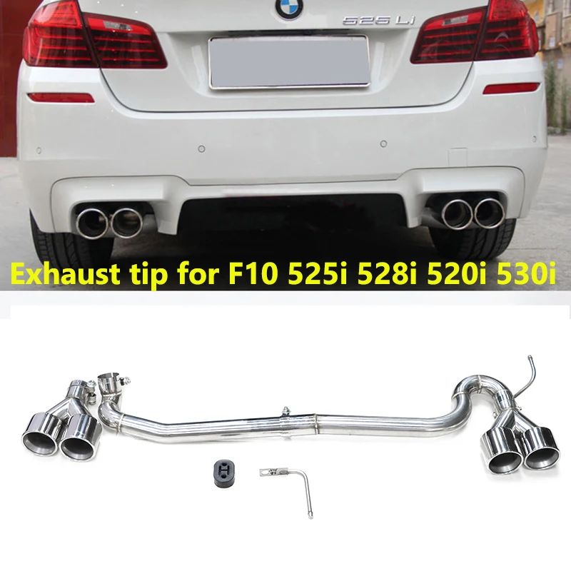 304 Edelstahl Quad Auto Auspuffs pitze für BMW F10 F11 520i 525i