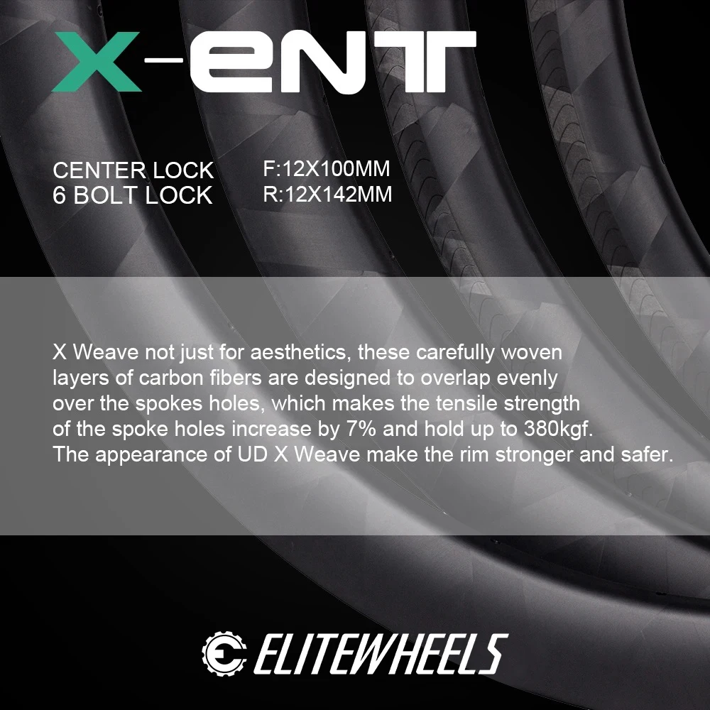 Carbon Wheelset Road Disc Brake Compatible With Cycling Rims