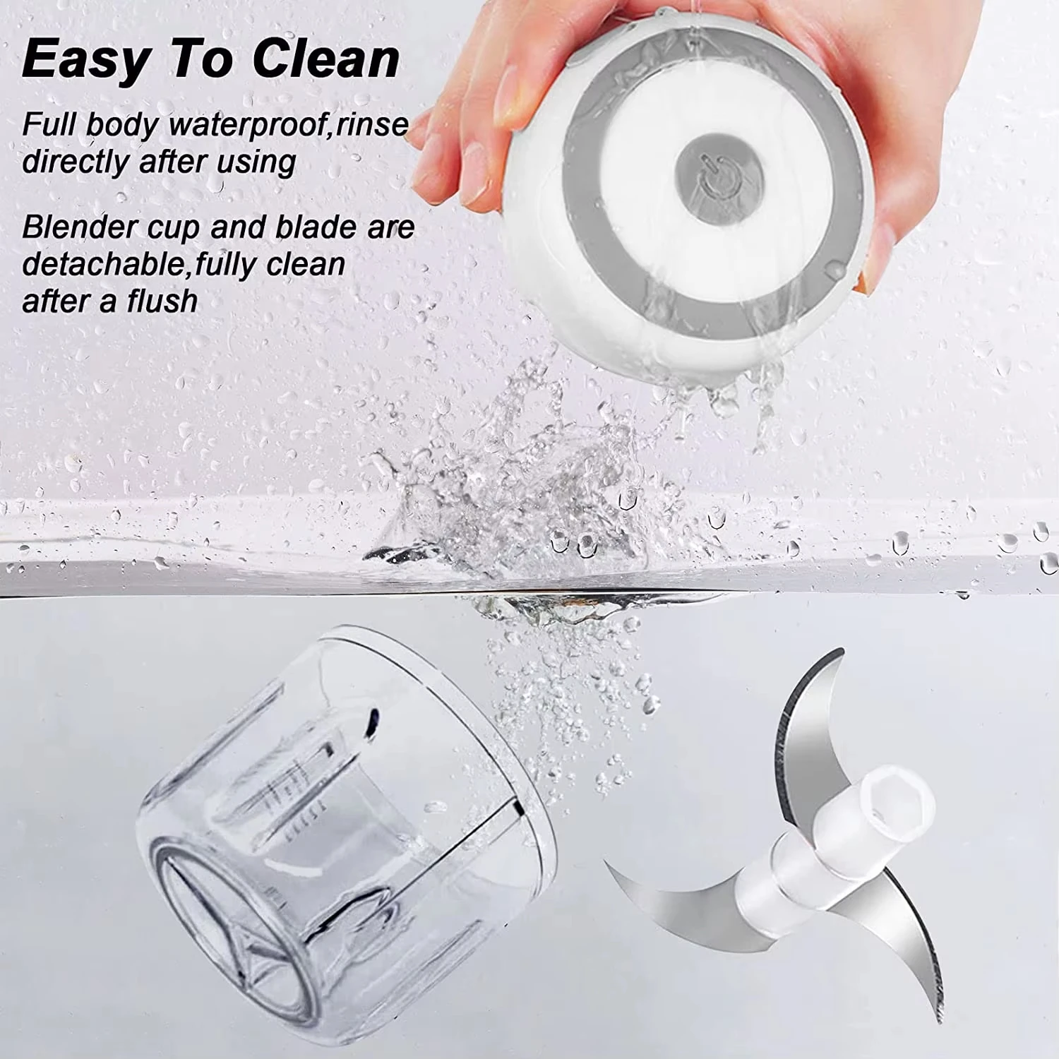 Electric Garlic Chopper Mini USB Meat Grinder Garlic Masher Machine Crushed Ginger Vegetable Crusher Kitchenware