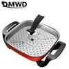 DMWD 5L Household Multifunctional Electric Cooker 220V Skillet Frying Pan Pancake Maker For Boiling/Steaming/Stewing/Braising 6