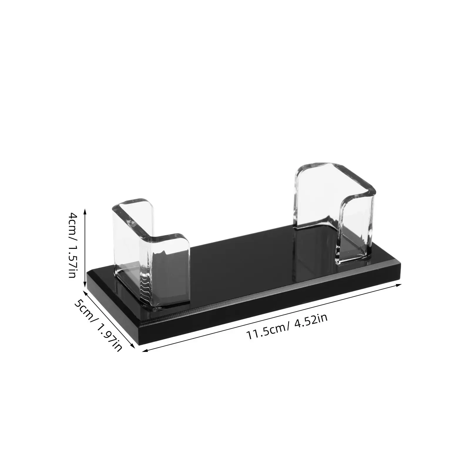 세련된 투명 아크릴 명함 홀더 데스크탑 디스플레이 스탠드 사무실, 전시회, 접수 데스크용 다중 카드 정리함