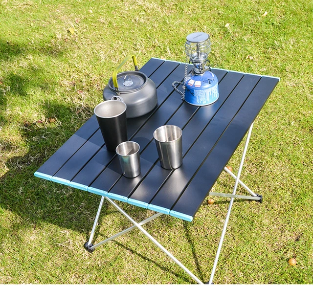 D2 taşınabilir katlanır kamp masası katlanabilir açık yemek masası masaları  bahçe parti piknik barbekü katlanır masa için alüminyum alaşım - AliExpress