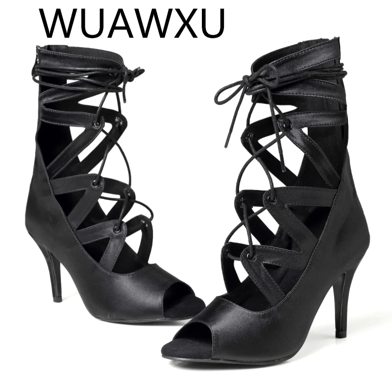 's new dance shoes, show dance shoes, Latin dance shoes, party shoes, women's high heels, rubber soles