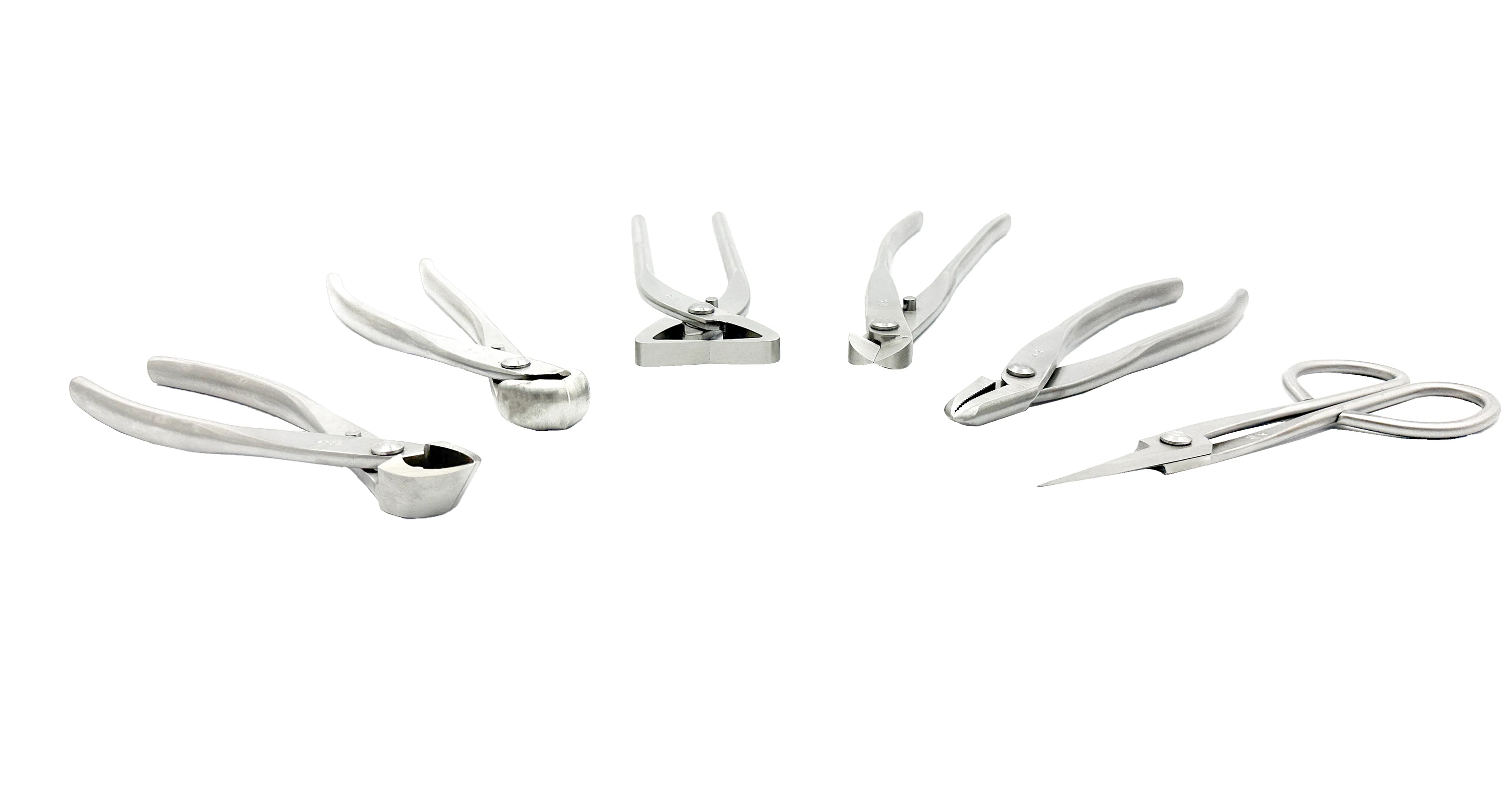 Good Quality Grade Bonsai Tools Set (6pcs) Branch Cutter Knob Cutter Trimming Scissor Truck Splitter Steel Wire Jin Plier garden tools