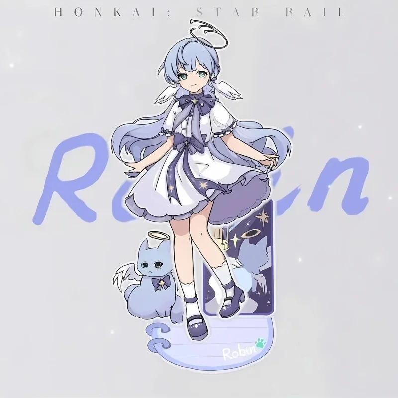 Honkai: Star Rail Acrylic Figure Stand - Blade & Kafka with Cats Desk Decor Ornament