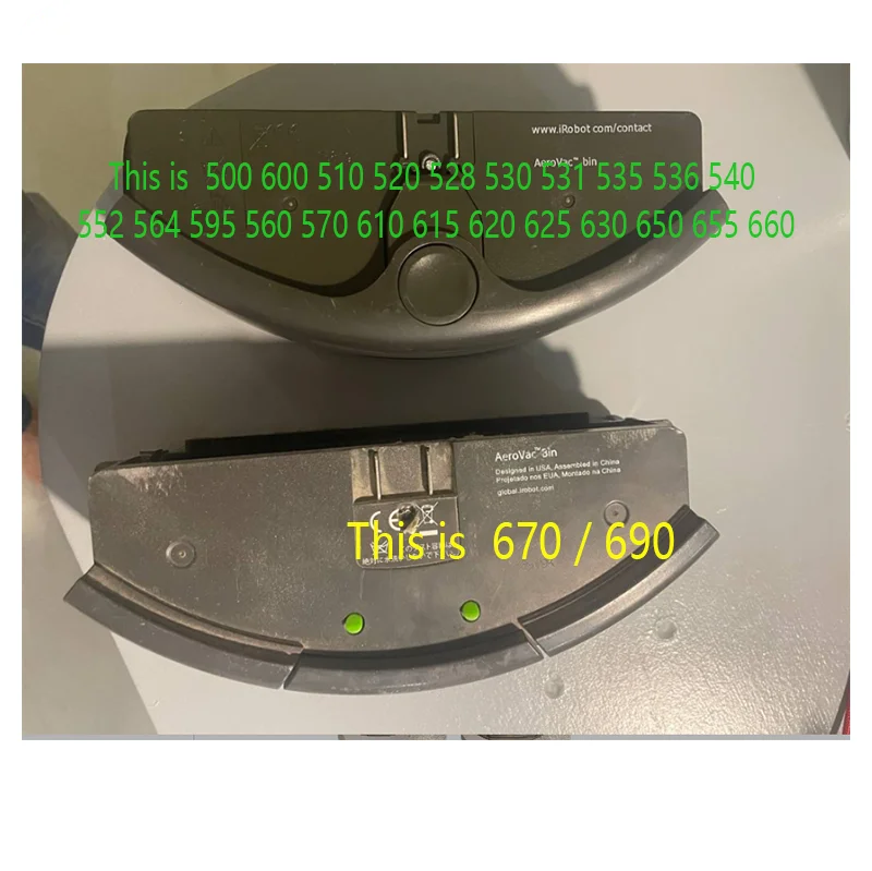 Griglia Cestino Polvere Per IRobot Roomba 500/600 Serie – Aerovac, Colore Nero, Usata