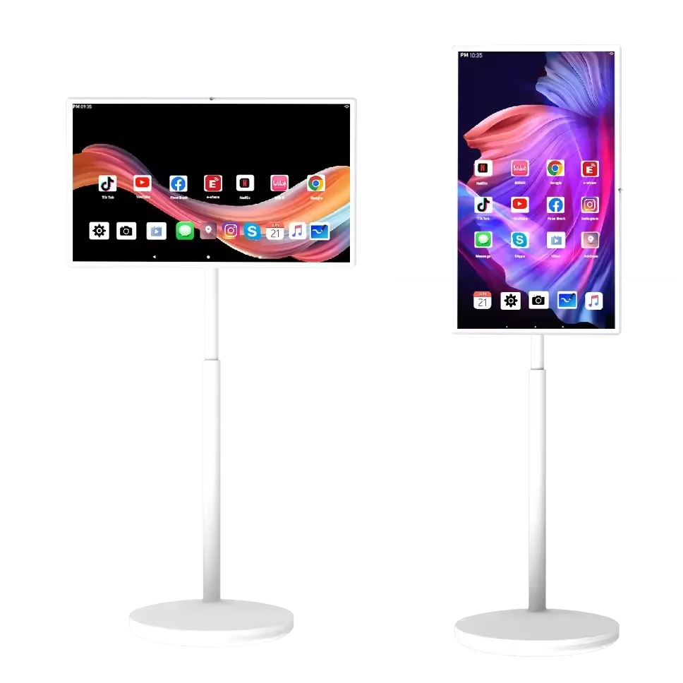 Hot 4K Screen 32 Inch Android Touch Screen Stand By Me Tv Built-in Battery Camer