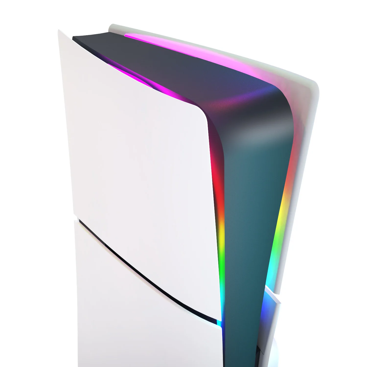 PS5 슬림 게임 콘솔 용 PG-P5S038A RGB LED 라이트 스트립 주변 장식 액세서리 원격/APP/USB 3 방법 DIY 장식