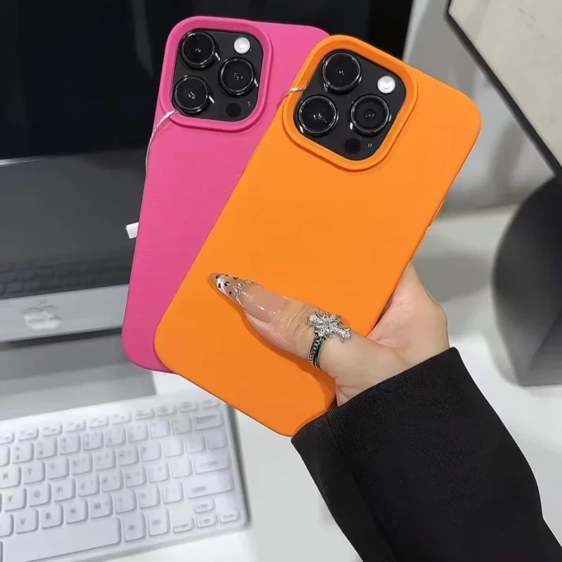 High-Fashion Litchi Patterned Shockproof Phone Case - Soft Protective Cover