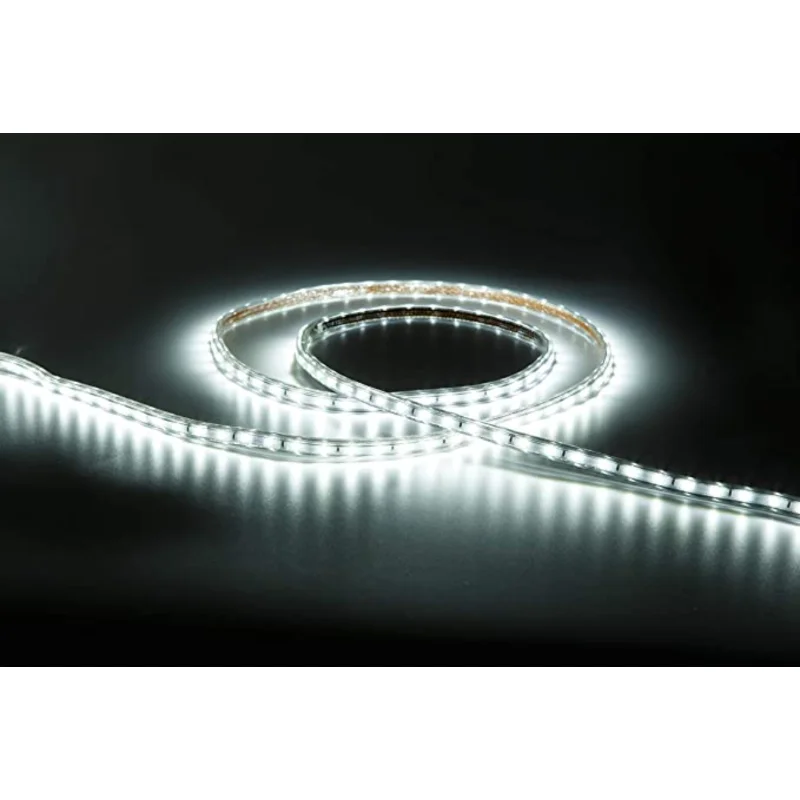 흰색 Led 빛 스트립 220V SMD 5050 60Led/m IP67 방수 따뜻한 흰색 LedStrip 220V 볼트 Led 스트립 빛 방 침실 220V