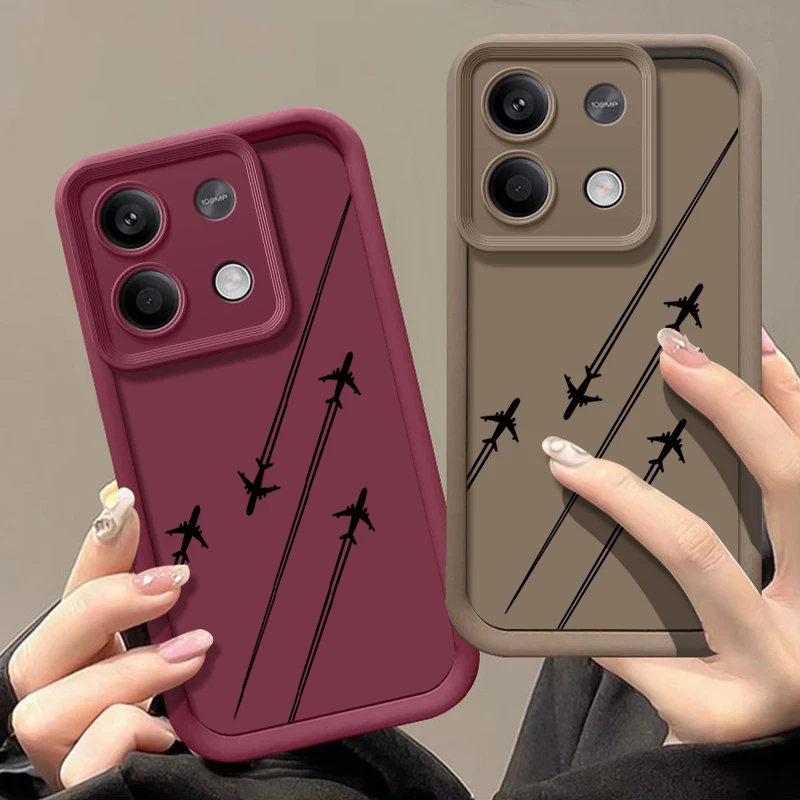 Airplane Pattern TPU Soft Phone Case