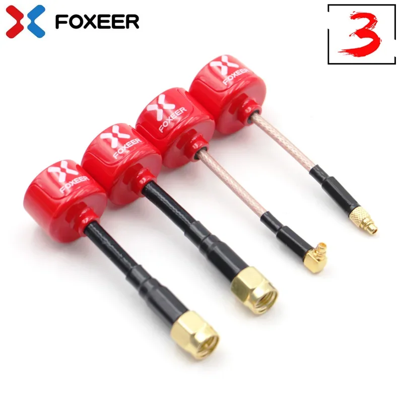 Original 1PCS Foxeer Lollipop 3 Antenna 5.8G 2.5Dbi TX RX RHCP FPV SMA RPSMA UFL Straight/Angle MMCX FPV Antenna For RC Drone thumbnail 2