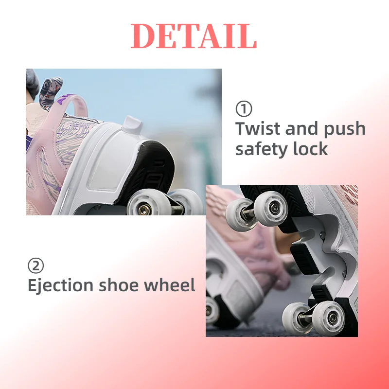 PONERAIT Outdoor Roller Skates Breathable Mesh Unisex