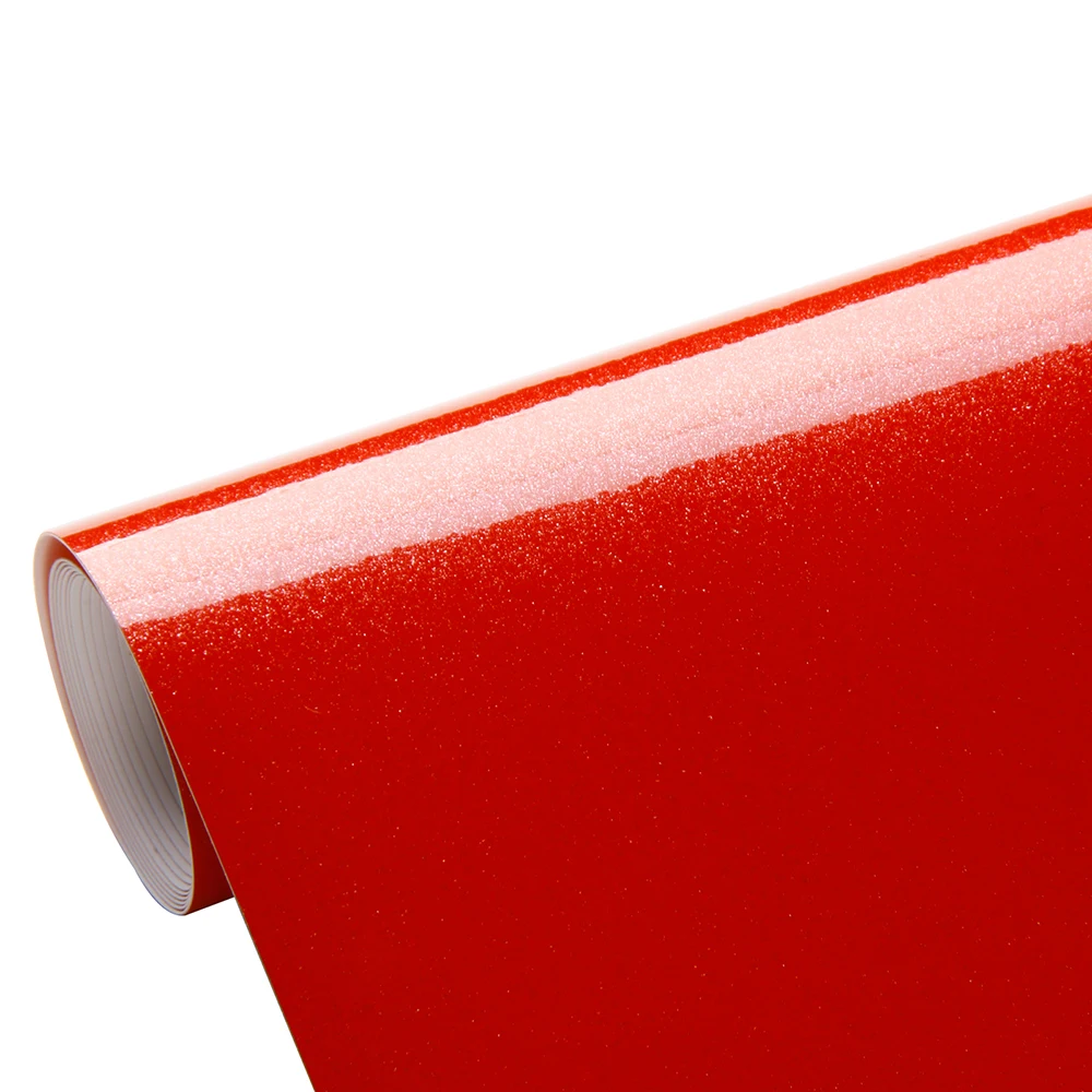 Sunice 1.52X18M Diamante Rosso Lucido Vinile Auto Carrozzeria Cambia Colore Vinile Foglio Di Avvolgimento Accessori Per Auto In Vinile