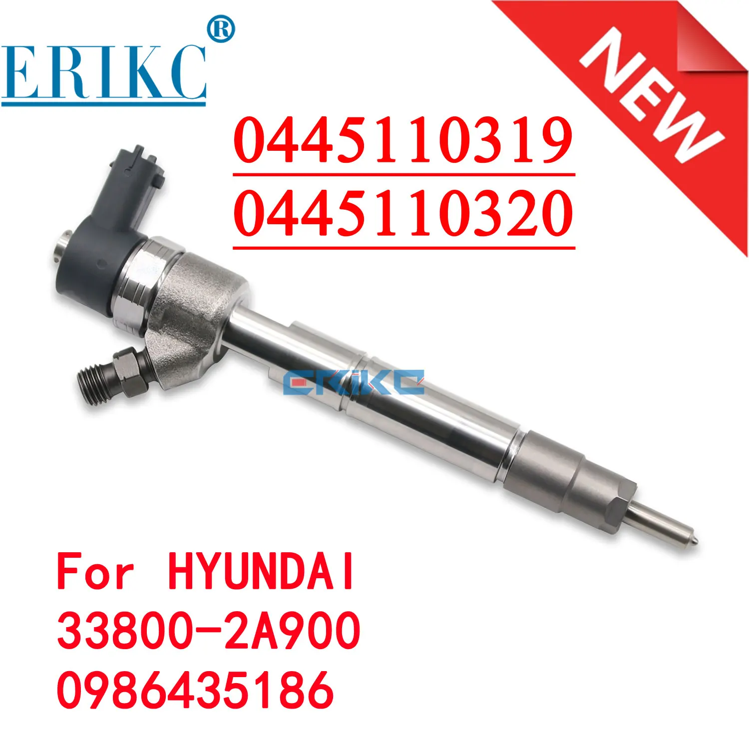 

0445110319 0445110320 33800-2A900 NEW DIESEL COMMON RAIL INJECTOR 0 445 110 319, 0 445 110 320 FOR HYUNDAI I20/IX20/I30