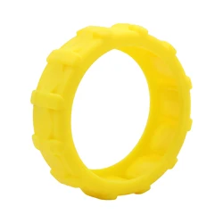 Motorbike Rubber Handlebar Controller Protector - Enduro Style (Yellow)