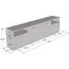 TV Stand with Electric Fireplace - Modern High Gloss TV Stand with Storage Cabinets and Led Lights 5