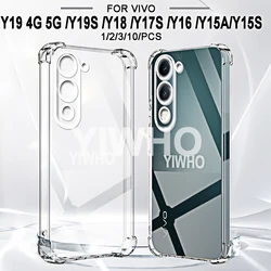 Transparent Shockproof TPU Phone Case - Clear Protective Back Cover for Vivo Y17s (Clear)