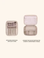 New PU leather makeup bag with large capacity, portable, and high-end outdoor feel, layered and multi-layer waterproof makeup ca 5