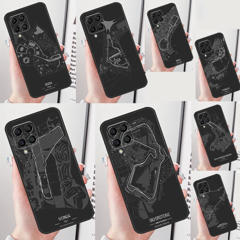 F1 Race Circuit Design Phone Case