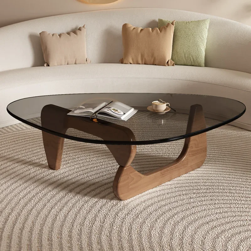 Kawaii Glass Coffee Table Living Room Household Small Apartment Tea Table Modern Simplicity Tavolino Da Salotto Home Furniture