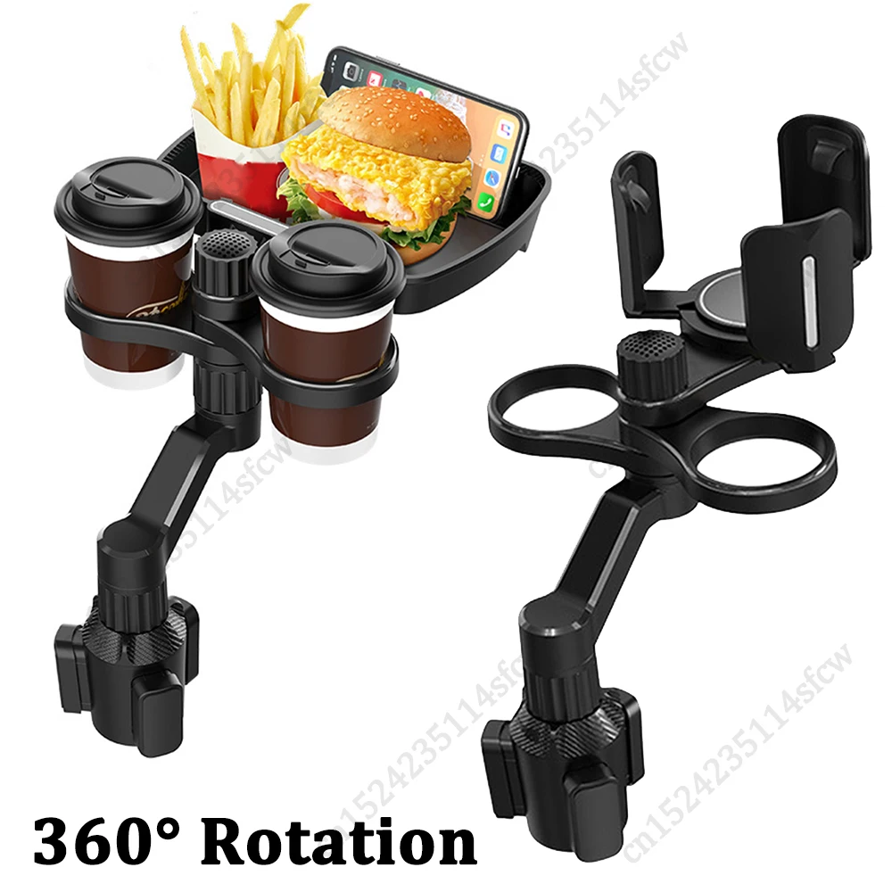 1Pc Car Headrest Seat Back Organizer Cup Holder Drink Pocket Food Tray  Universal,Multifunctional Storage Rack,Suitable For Business Trips