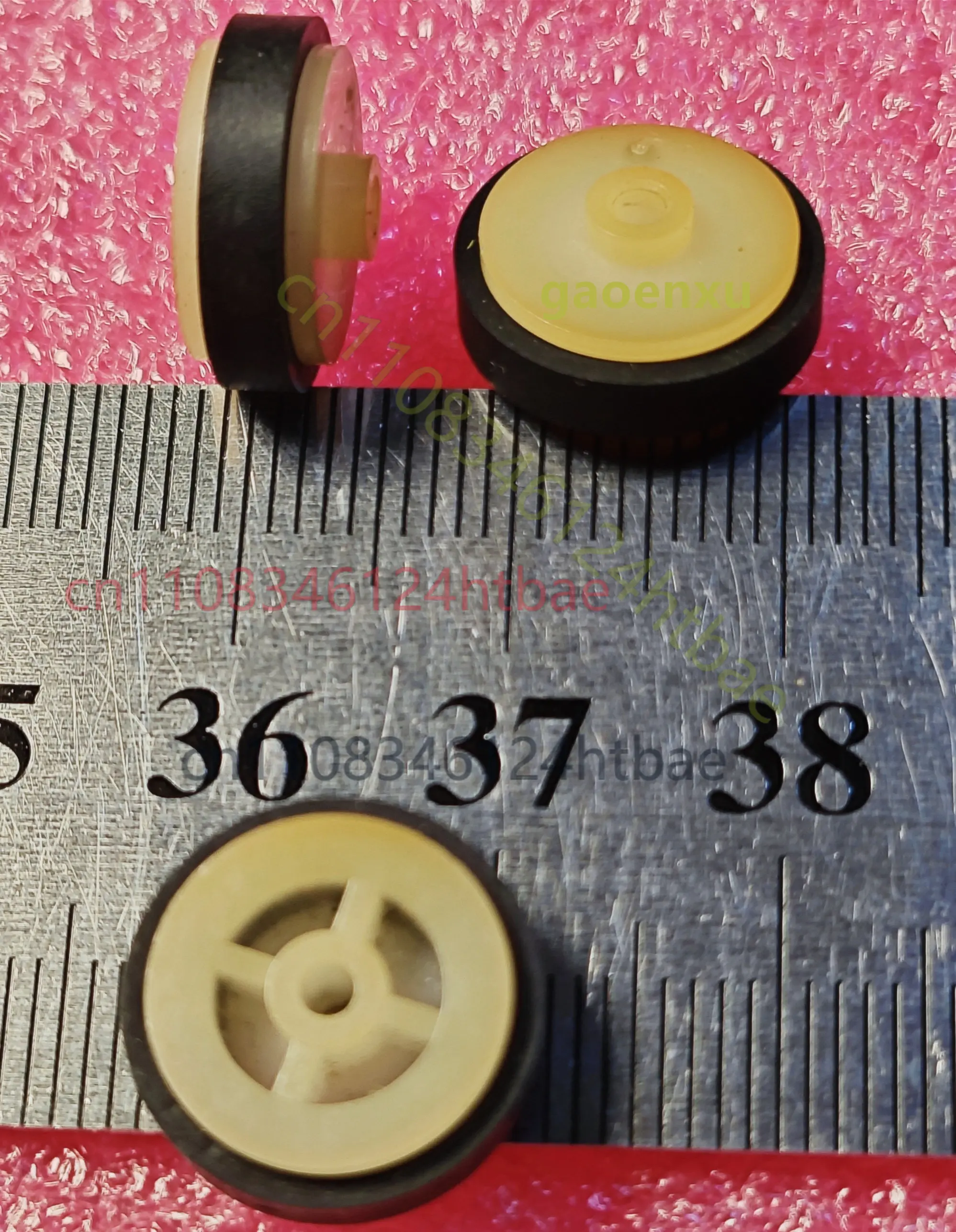 카세트 데크 라디오 레코더 테이프 메커니즘 교체용 14MMx6.4MMx1.8MM 고무 아이들러 휠
