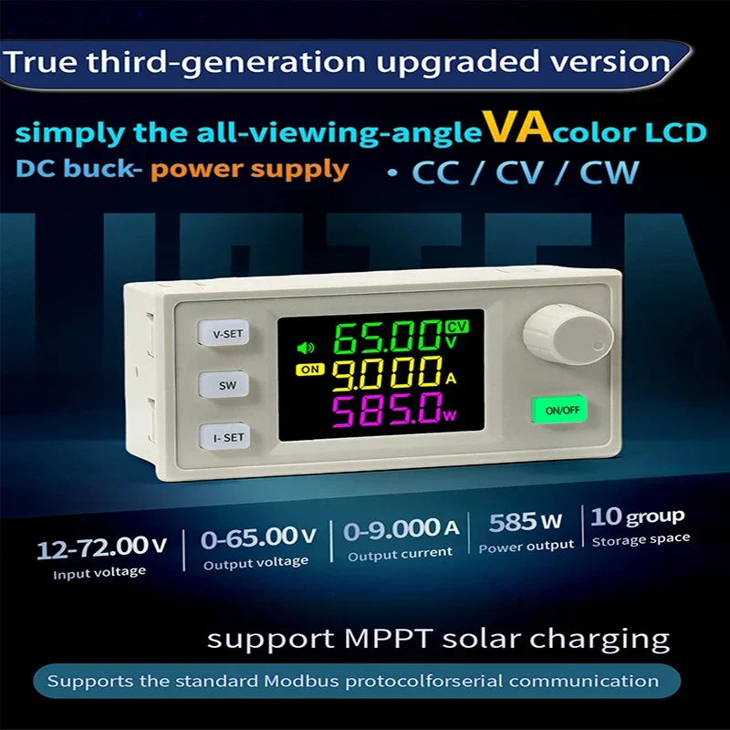 XY6509X DC Step-down Power Supply 65V 9A 585W CNC Adjustable