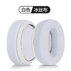 Premium Replacement Ear Cushions (White Ice Silk Cloth)