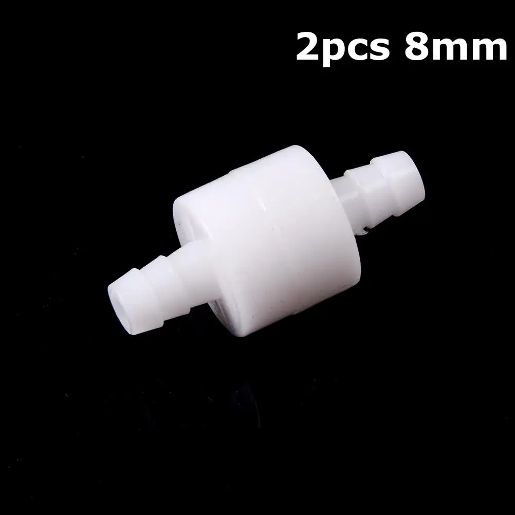 

Пластиковый односторонний встраиваемый обратный клапан, 2 шт., 8 мм, для топлива, газа, жидкости, воды, белый