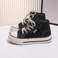 2024 Spring Autumn New Boy Shoes Toddler Girl Sneakers Kids Jelly Color Canvas Shoes Children  Casual Lace Up Classic FlatsShoes 1