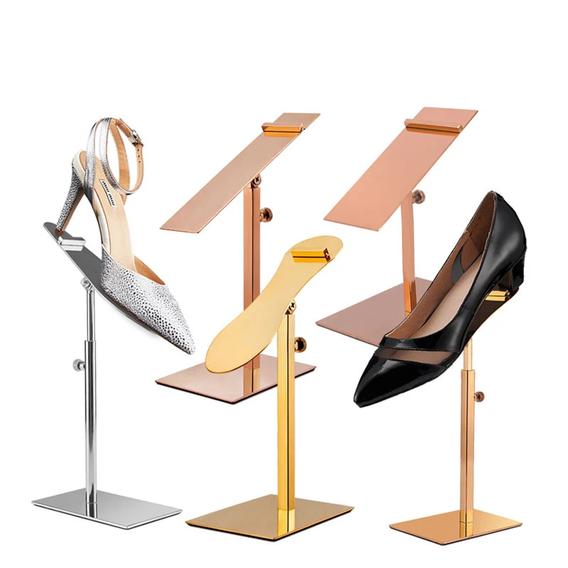 Shoe Display Stand,Stainless Steel Shoe Display Risers Stand Countertop