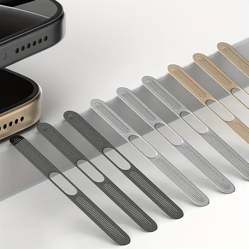 5Pcs Metal Dustproof Net Sticker For iPhone 16 Pro 15 14 13 12 Series Earpiece Speaker Hole Anti-dust Mesh Protector Compatible - Image 2