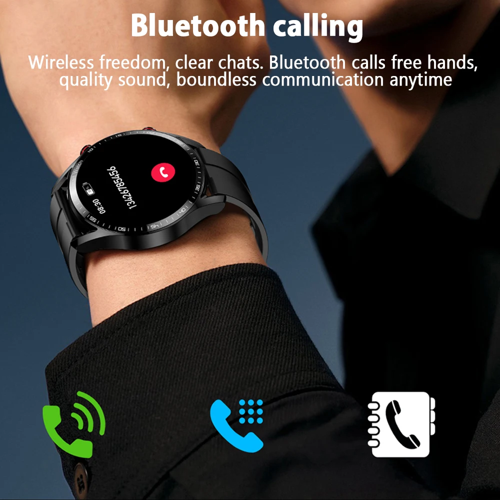 2025 New Business Smart Watch Men Bluetooth Call 1.53-inch AMOLED HD Display Multi-Sport Modes Heart Rate Monitor Smartwatch Man 5