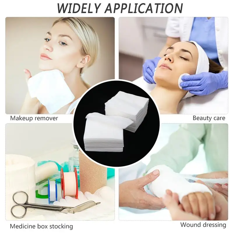 Gauze Pads Non Woven Wound Care Supplies Sterile Bandage Sponge First Aid 4X4 Medical For Wipes Sponges Cotton Makeup Wounds 4