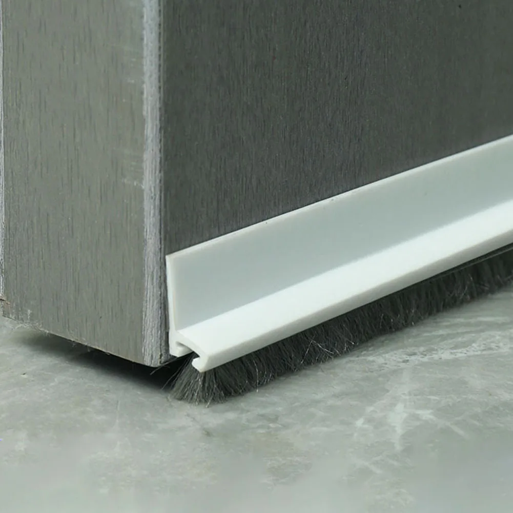 Description Picture 3 of item100CM Door Bottom Brushes Seal Strip Insectproof Soundproof Door Bottom Seal Strips Door Sweeps Seals Soft Brush Hardware