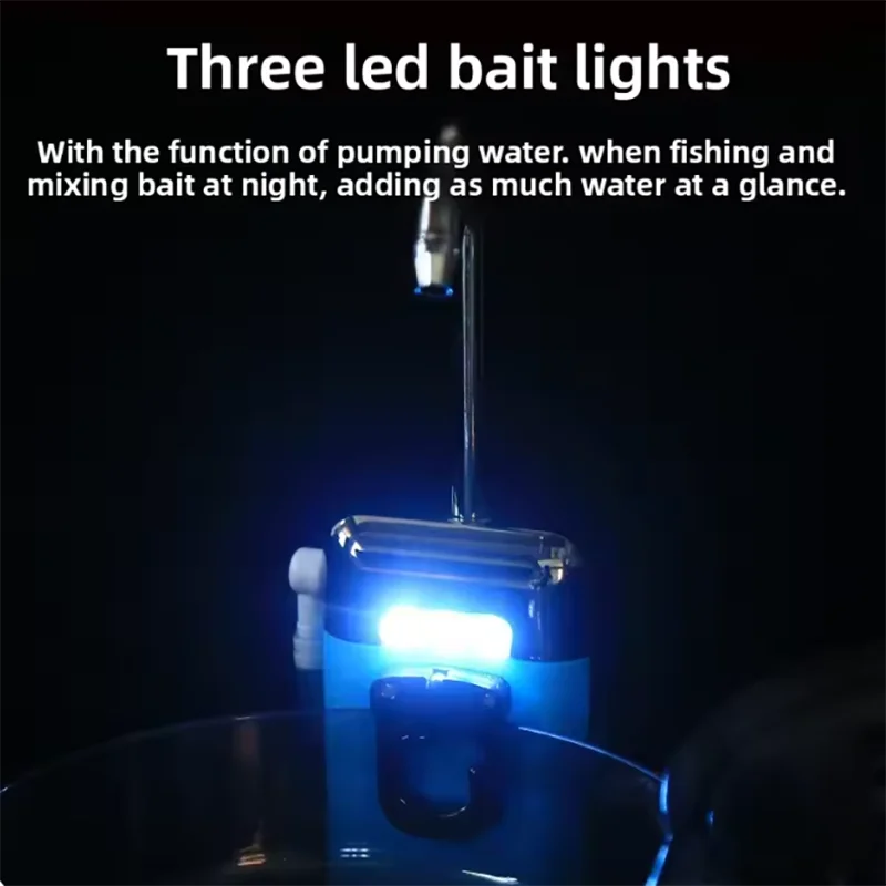 Air pump with sensor, water pump, oxygen pump, multifunctional rechargeable outdoor fishing accessory suitable for fishing gear