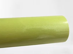 Color Glitter Heat Transfer Vinyl Film - Iron-On HTV for Heat Press and Cutting Plotter (Fluorescent Yellow)