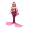 11 Inch Mermaid Doll Full Set Multi Joints Movable 30cm Height Doll with Sequin Skirt Suit Girls Dress Up Toys 3