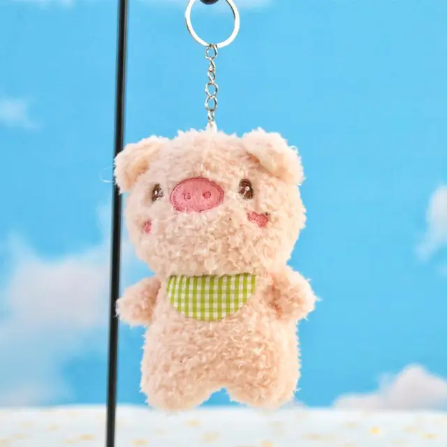 Stuffed Animals Plush Keychains Pig Doll Pendant Lovely Creative Lightweight Cute Pig Stuffed Toy Key Ring for Kids 1
